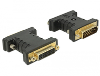 DeLOCK 63313 tussenstuk voor kabels 1 x DVI 24+1 1 x DVI 24+5 Zwart