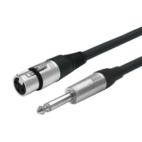 Vivolink PROAUDXLRFJACK1 cable de audio 1 m XLR 6,35mm Negro