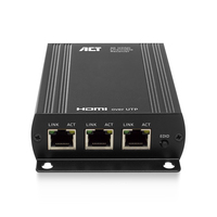 ACT AC7871 extensor audio/video Receptor AV Negro