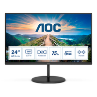 AOC V4 Q24V4EA LED display 60,5 cm (23.8") 2560 x 1440 pixelek 2K Ultra HD Fekete