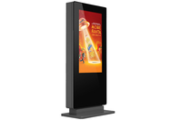 Allsee Technologies OT43E4 Signage Display Kiosk design 109.2 cm (43") Wi-Fi 2500 cd/m² Full HD Black Built-in processor Android 5.1.1 24/7
