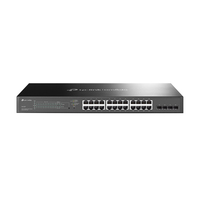 TP-Link Omada TL-SG2428P Vezérelt L2/L2+ Gigabit Ethernet (10/100/1000) Ethernet-áramellátás (PoE) támogatása 1U Fekete