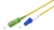 Goobay 59647 InfiniBand/fibre optic cable 0.5 m SC LC FTTH OS2 Yellow