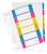 Leitz 12420000 lengüeta de índice Separador numérico con pestaña Polipropileno (PP) Multicolor