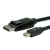 ROLINE 11.04.5634 DisplayPort kábel 1 M Mini DisplayPort Fekete