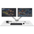 StarTech.com Supporto per due monitor con montaggio su scrivania con pass-through USB a 2 porte integrato