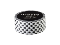 Klebeband Mark's Masté Washi Masking Black Polka Dots