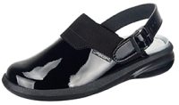 ABEBA Clog Lack schwarz - 41 Berufsschuhe Easy