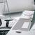 Durable Desk Mat with Contoured Edges 540 x 400mm - Grey
