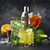 Relaxdays Cocktailset 5-teilig, rostfreier Edelstahl, Shaker, Sieb, Barlöffel, Zange, Cocktail Shaker, Barmaß, silber