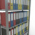 Grundregal, Büro-Fachbodenregal Stecksystem MULTIplus85, 2000 x 1000 x 300 mm (HxBxT), 6 Fachböden, Kreuzstrebe, verzinkt, mit Anschlagleiste