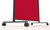 MAGNETOPLAN Design-Moderatorentafel VP 1181206 rot, Filz 1000x1800mm