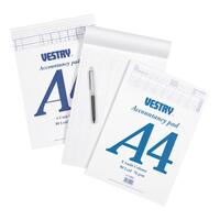 Vestry Accountants Pad 8 Cash Column 80 Leaf A4 Ref CV2064