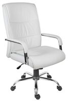 Kendal Luxury Faux Leather Executive Office Chair White - 6901KW -