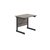 Jemini Rectangular Double Upright Cantilever Desk 800x600x730mm Grey Oak/White KF819509