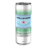 SAN PELLEGRINO Canette SLIM 33 cl d'eau pétillante minérale