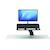 Fellowes Lotus Sit Stand Work Station Single Screen Black 8081701