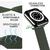 NALIA Tessuto Intrecciato Cinturino Smart Watch compatible con Apple Watch Bracciale Ultra/SE Series 8/7/6/5/4/3/2/1, 42mm 44mm 45mm 49mm, per iWatch Orologio Donna Uomo Verde