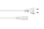 Euro-Netzkabel Euro-Stecker Typ C (gerade) an C7/Euro 8 Buchse (gerade), weiß, 0,75 mm², 1,5 m, Good Connections®