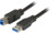 USB 3.0 Anschlusskabel, USB Stecker Typ A auf USB Stecker Typ B, 1.8 m, schwarz