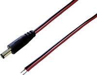 BKL Electronic 075102 Kisfeszültségű csatlakozóvezeték Kisfeszültségű dugó - Kábel, nyitott végekkel 5.50 mm 2.10 mm 1.00 m 1 db