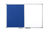 Bi-Office Maya Combination Board Blue Felt/Magnetic Whiteboard Aluminium Frame 1200x900mm