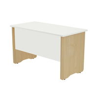 MESA DE OFICINA SERIE WORK 120X60 ROBLE / BLANCO