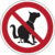 Sicherheitskennzeichnung - Hier kein Hundeklo, Rot/Schwarz, 31.5 cm, Folie