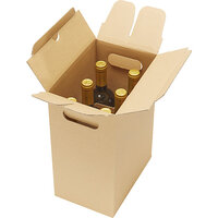 Caja de cartón para 6 botellas de vino