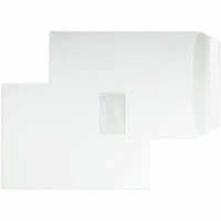 Versandtaschen C4 100g/qm haftklebend Fenster VE=250 Stück weiß