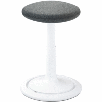 Sitz- und Stehhocker Classic tall 55-77cm Kvadrat divina weiß/grau/weiß