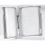 Wandsichttafelsystem Design A4 mit 10 Sichttafeln grau