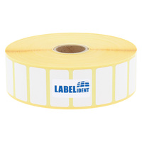 Thermodirekt-Etiketten 52 x 32 mm, 2.100 Thermoetiketten Thermo-Eco Papier auf 1 Zoll (25,4 mm) Rolle, Etikettendrucker-Etiketten permanent