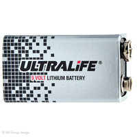Unité(s) Pile lithium U9VLJPFP ULTRALIFE 9V 1.2Ah
