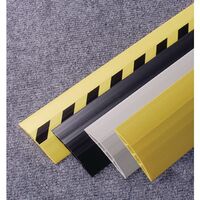 Self-adhesive twin bore PVC cable protectors - Choice of three solid colours in two widths