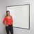 Shield® deluxe coloured frame magnetic whiteboards, 600 x 900mm, black
