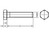 ISO4017/DIN933 10.9 verzinkt M16x60 Sechskantschrauben ohne Schaft