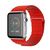 Mybandz Apple Watch 42/44mm mágneses bőr óraszíj piros (APW422345)