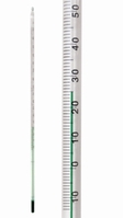 Termometry szklane uniwersalne wypełnienie zielone LLG Zakres pomiaru -10/0 ... 150°C