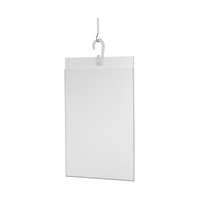 Pochette en U / pochette en verre acrylique / pochette porte affiche avec perforation, suspension format A4 - A5 | A4
