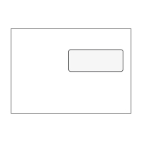 Szilikonos borítek LC/5 (162 x 229 mm), ablak: jobb fent, feher, 1000 db/csomag