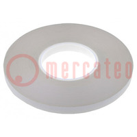 Tape: fixing; W: 12mm; L: 55m; Thk: 0.25mm; double-sided; acrylic