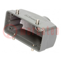 Enclosure: for HDC connectors; size 16B; for cable; straight