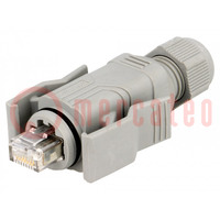 Connector: RJ45; plug; Variosub; PIN: 8; Cat: 5e; shielded; IP67; IDC