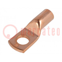 Tip: ring tube; M10; 35mm2; crimped; for cable; L: 35.5mm; copper