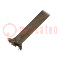 Insulating tube; basalt fiber; khaki; -260÷560°C; Øint: 2mm; TBA