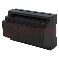 Enclosure: for DIN rail mounting; Y: 88mm; X: 138mm; Z: 62mm; ABS