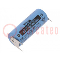Battery: lithium; 3V; 4/5A,CR8L; 2400mAh; non-rechargeable