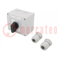Switch: cam switch; Stabl.pos: 3; 25A; L-0-P; flush mounting; Pos: 3