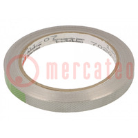 Tape: shielding; W: 9mm; L: 16.5m; Thk: 0.04mm; acrylic; copper